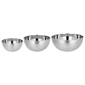 SILVERCREST Set van 3 RVS schalen