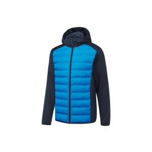 CRIVIT Heren hybride jack (L, Lichtblauw/donkerblauw)