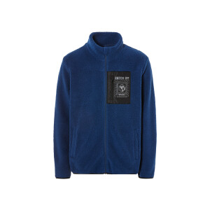 LIVERGY Heren fleece jas (Marineblauw, XL)