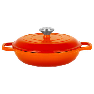 SILVERCREST Gietijzeren hapjespan, Ø25 cm (Oranje)