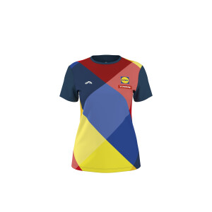 CRIVIT Dames sportshirt Lidl-Trek 2026 (geel/rood/navy, S (36/38))