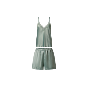 esmara Satijnen dames pyjama (Groen, M (40/42))