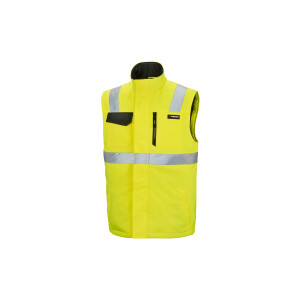 PARKSIDE PERFORMANCE Heren softshell bodywarmer, reflecterend (Geel, L)