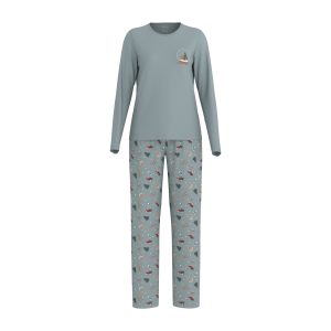 ESMARA Dames pyjama (Groen, L (44-46))