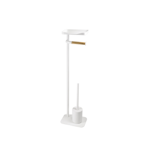 Ridder Toiletrolhouder met toiletborstel Albany (Wit mat)