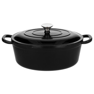 SILVERCREST Gietijzeren braadpan 29 cm 4,2 L (Zwart)