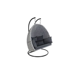 HOME DELUXE Hangstoel met frame Cadeira (2-zits)