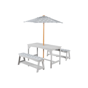 roba Kinder tuinset met parasol (Grijs)