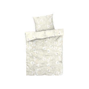 LIVARNO home Satijnen dekbedovertrek 140 x 200 cm (Beige)