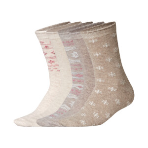 esmara 5 Paar dames sokken (Grijs/beige, 39-42)
