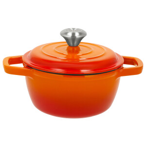 SILVERCREST Gietijzeren pan, Ø16 cm (Oranje)