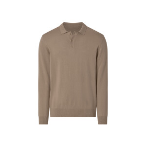 ESMARA MEN Heren fijngebreide trui (Beige, S)