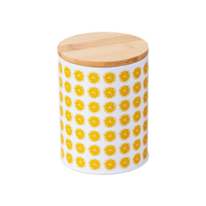 Wenko Metalen voorraadpot (citroen/wit)