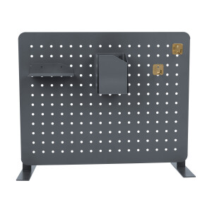 CRELANDO Peg board, 46,5 x 36,5 cm (Prikbord met 6 onderdelen, Antraciet)