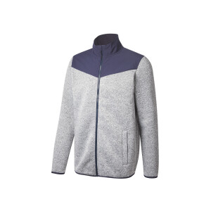 CRIVIT Heren fleecevest (Grijs, L)