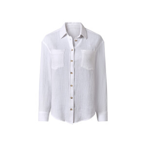 esmara Mousseline dames blouse (Wit, 34)