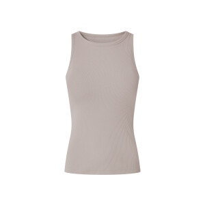 esmara Dames top met geïntegreerde bh (Taupe, M (40/42))