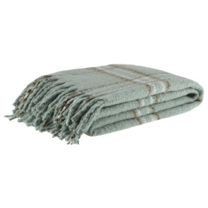 LIVARNO home Bouclé plaid 130 x 170 cm (Groen)
