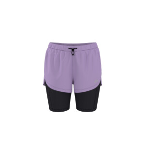 CRIVIT 2-in-1 dames sportbroekje (Lila, S (36/38))