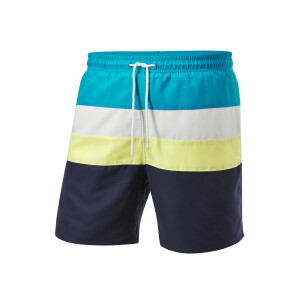 CRIVIT Heren zwembroek - Plus size (blauw/geel/wit, XXL)