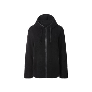 ESMARA Dames teddy fleecejas (Zwart, S (36/38))