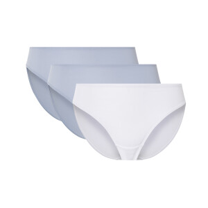 esmara 3 dames slips (Blauw/wit, XS (32/34))