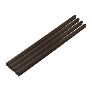 HOME DELUXE WPC hoekprofiel SANO, voor gevelbekleding "DUVAR" (4-delige set, Notenhout)