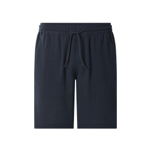 esmara Men Korte mousseline heren broek (Marineblauw, S)