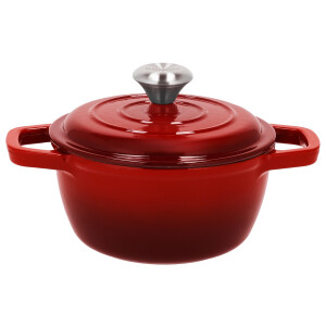SILVERCREST Gietijzeren pan, Ø16 cm (Rood)