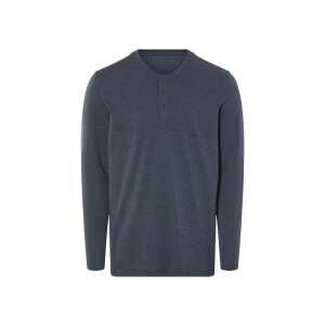 LIVERGY Heren shirt (Marineblauw, S)