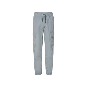 LIVERGY Heren cargobroek (Grijs, XL)