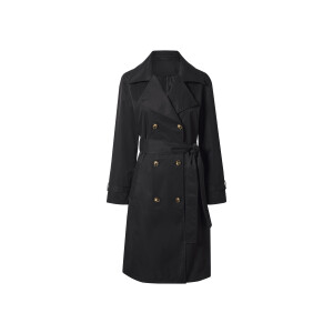 esmara Dames trenchcoat (Zwart, M (40/42))