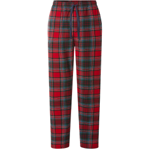 ESMARA MEN Heren flanellen pyjamabroek (geruit/rood, XXL)