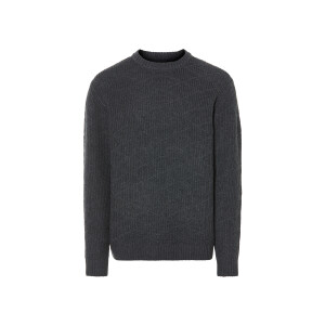 LIVERGY Gebreide heren trui (Grijs, XL)