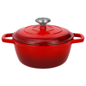 SILVERCREST Gietijzeren pan, Ø21 cm (Rood)