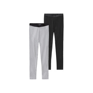 pepperts! Meisjes leggings (146/152, Zwart/grijs)