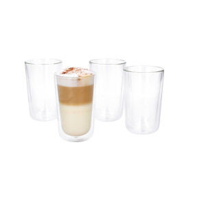 SILVERCREST Dubbelwandige glazen (Latte Macchiato 4 stuks)