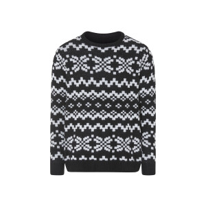 LIVERGY Heren Kersttrui (Zwart, XL)