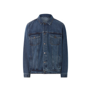 LIVERGY Spijkerjas heren (Blauw, XL)