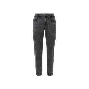LIVERGY Heren denim joggers (Grijs, 56)