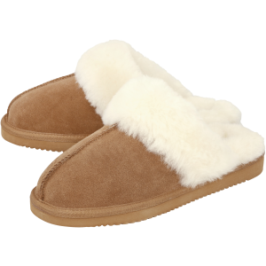 esmara Leren heren pantoffels (Bruin, 45)