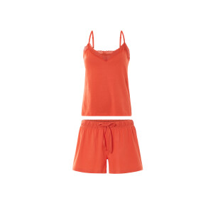 esmara Korte dames pyjama (Oranje, XS (32/34))