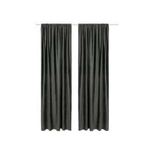 LIVARNO home Fluwelen gordijn 135 x 254 cm (Donkergroen)