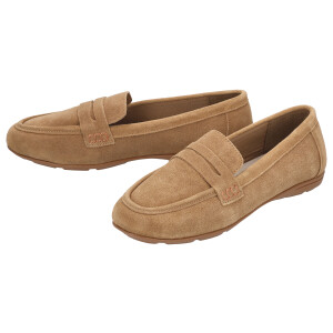 esmara Leren dames loafers (Bruin, 37)