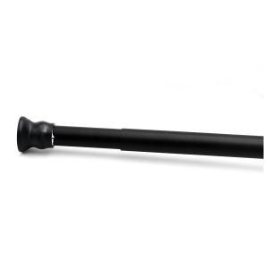Ridder Telescopische stang voor douchegordijn 110-185 cm (Zwart)