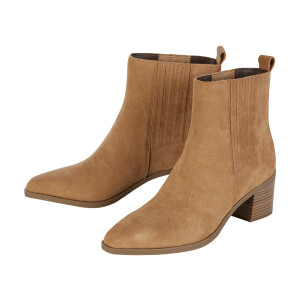 esmara Dames leren chelsea laarzen (Bruin, 37)