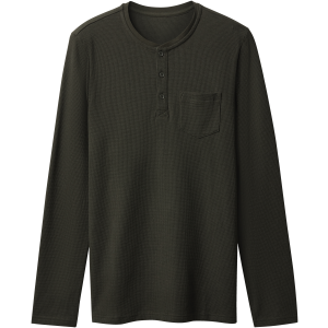 esmara Men Heren longsleeve (Donkergroen, L)