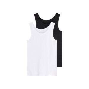 pepperts! 2 kinder hemden (146/152, Wit/zwart)