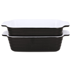 SILVERCREST Ovenschalen (2 klein, zwart)