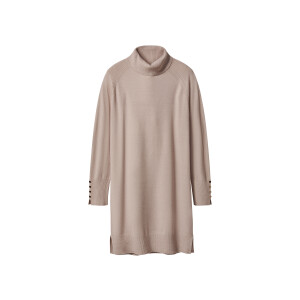 ESMARA Gebreide dames jurk (Beige, S (36/38))